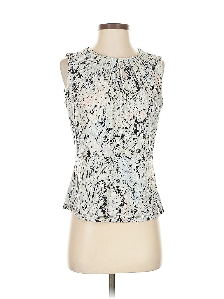 Pre-owned Calvin Klein Sleeveless Blouse In Black