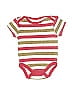 Baby Starters 100% Cotton Stripes Red Short Sleeve Onesie 0-3 MO / 3 MO - photo 1
