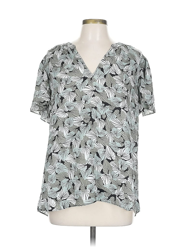 Pre-owned Kasper Short Sleeve T-shirt In Silver