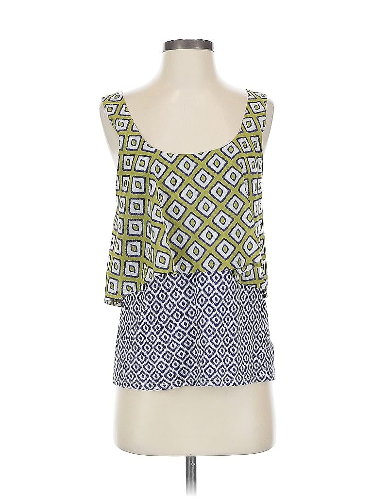 Pre-owned Meadow Rue Sleeveless Blouse In Green
