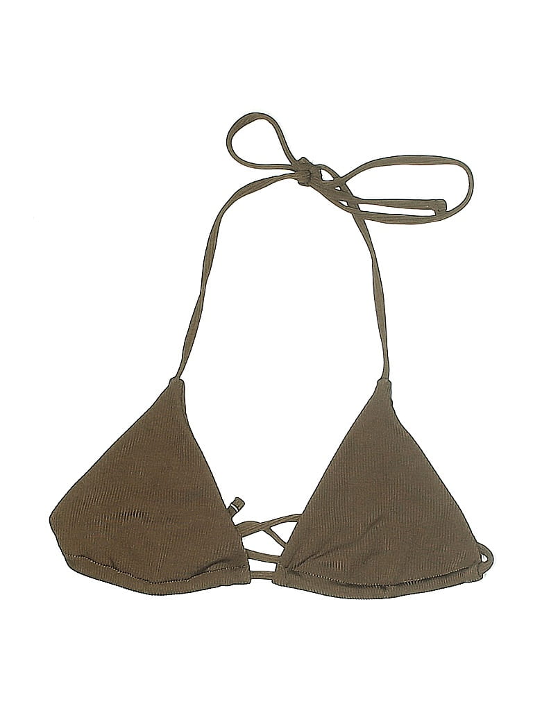 Pre-owned Unbranded Swimsuit Top Brown Swimwear