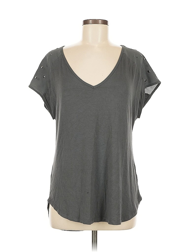 Pre-owned Pleione Short Sleeve T-shirt In Gray
