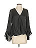 Vince Camuto 100% Polyester Black Long Sleeve Blouse Size XS - photo 1