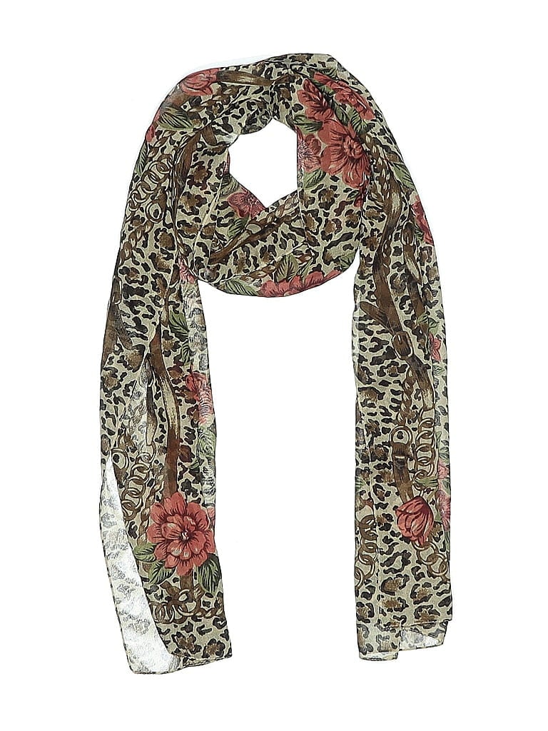 Pre-owned Unbranded Scarf In Brown