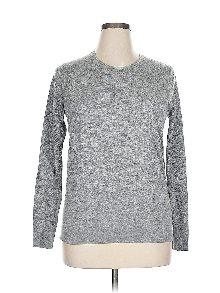 Pre-owned Unbranded Long Sleeve T-shirt In Gray