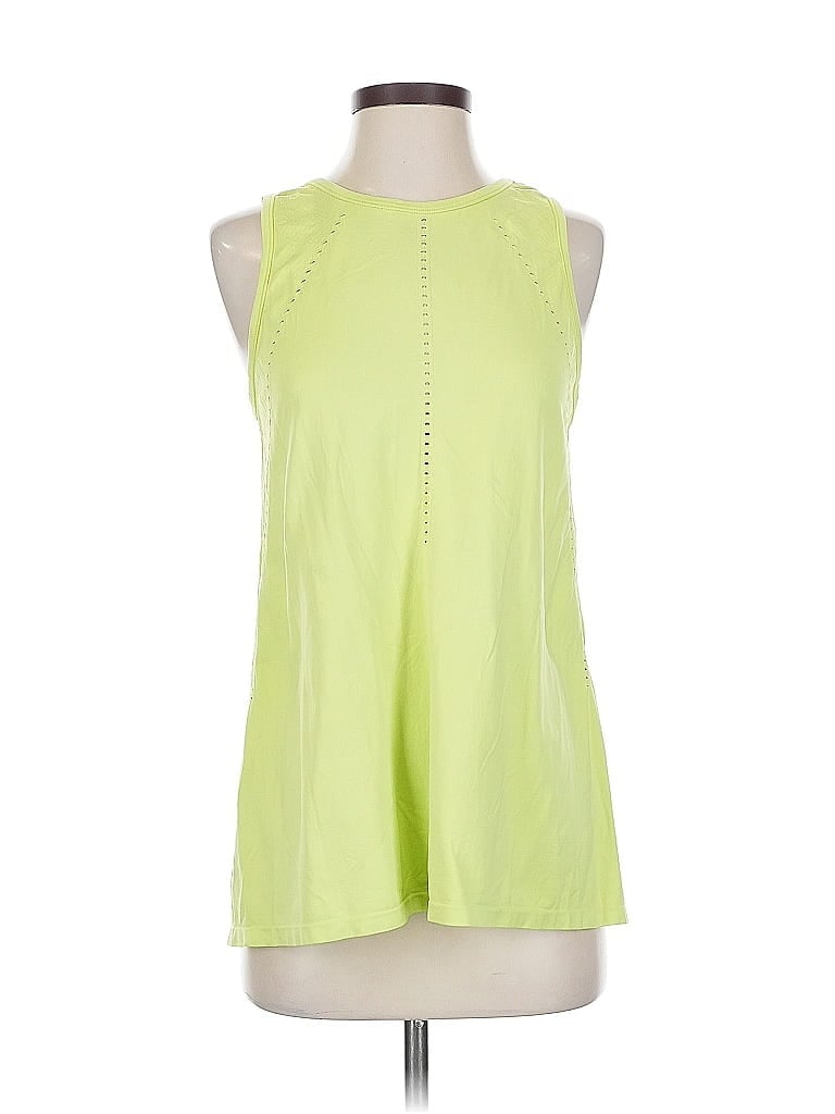 Pre-owned Athleta Sleeveless T-shirt In Green