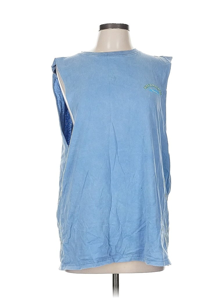 Pre-owned Assorted Brands Sleeveless T-shirt In Blue