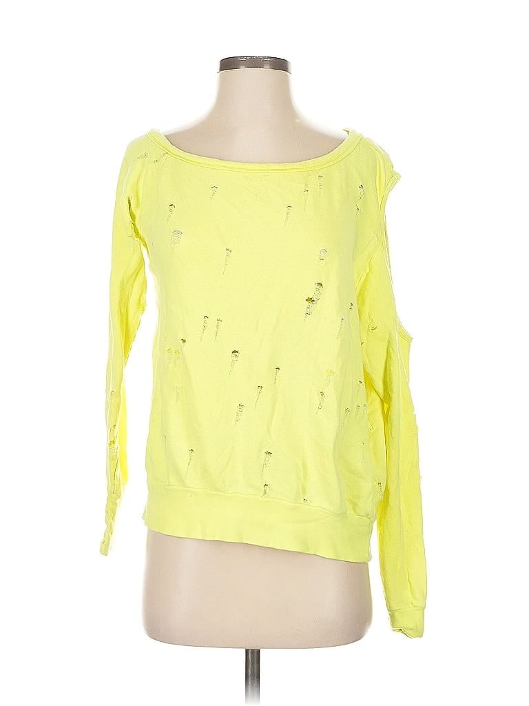 Pre-owned Michael Lauren Sweatshirt In Yellow