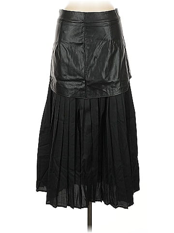 Commense Faux Leather Skirt (view 1)