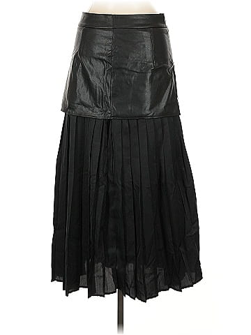 Commense Faux Leather Skirt (view 2)