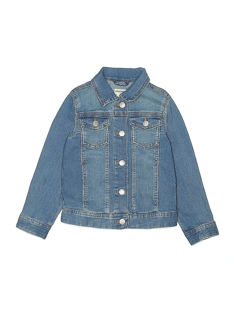 Pre-owned Crewcuts Outlet Kids' Denim Jacket In Blue