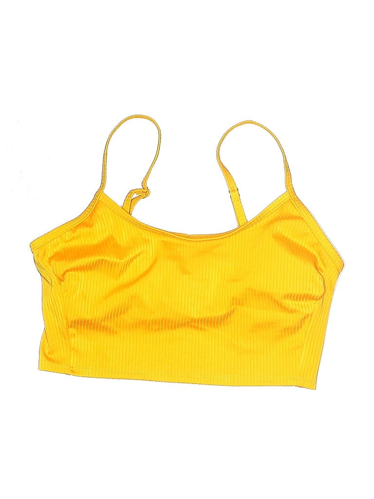 Pre-owned Wild Fable Swimsuit Top Yellow Swimwear