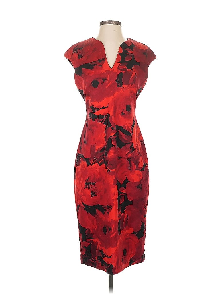 Pre-owned Connected Apparel Cocktail Dress In Red