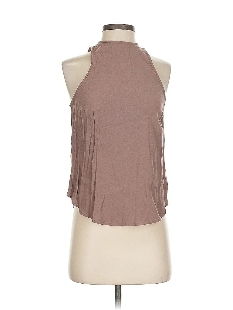 Pre-owned A New Day Sleeveless Blouse In Brown