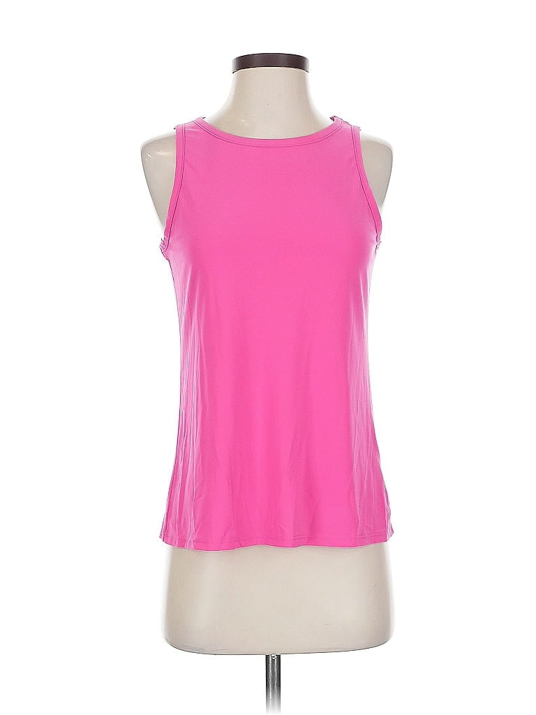 Click to view more detailed imagery on our partner's website Pre-owned Vince Camuto Sleeveless Top Pink Halter Neckline Tops