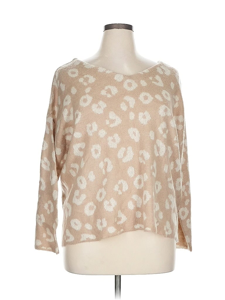 Pre-owned Terra & Sky Cardigan Sweater In Brown