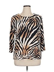 Jm Collection 3/4 Sleeve Top