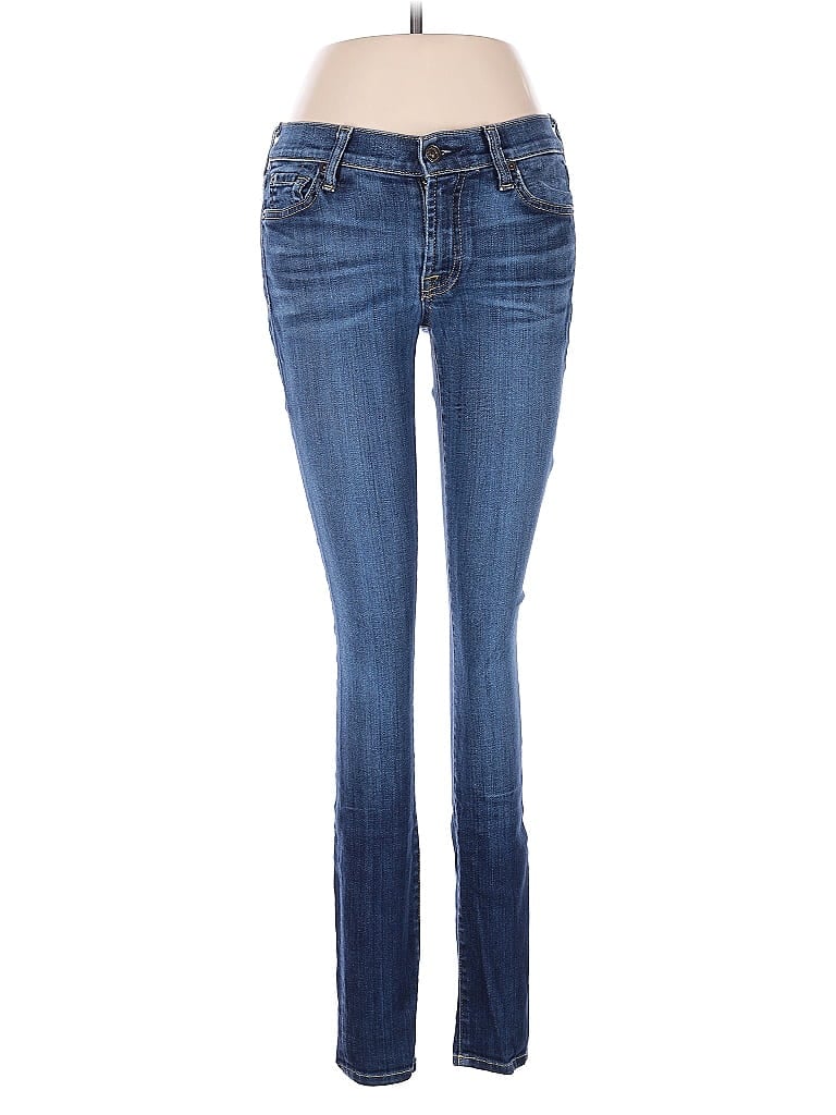 Pre-owned 7 For All Mankind Jeans In Blue