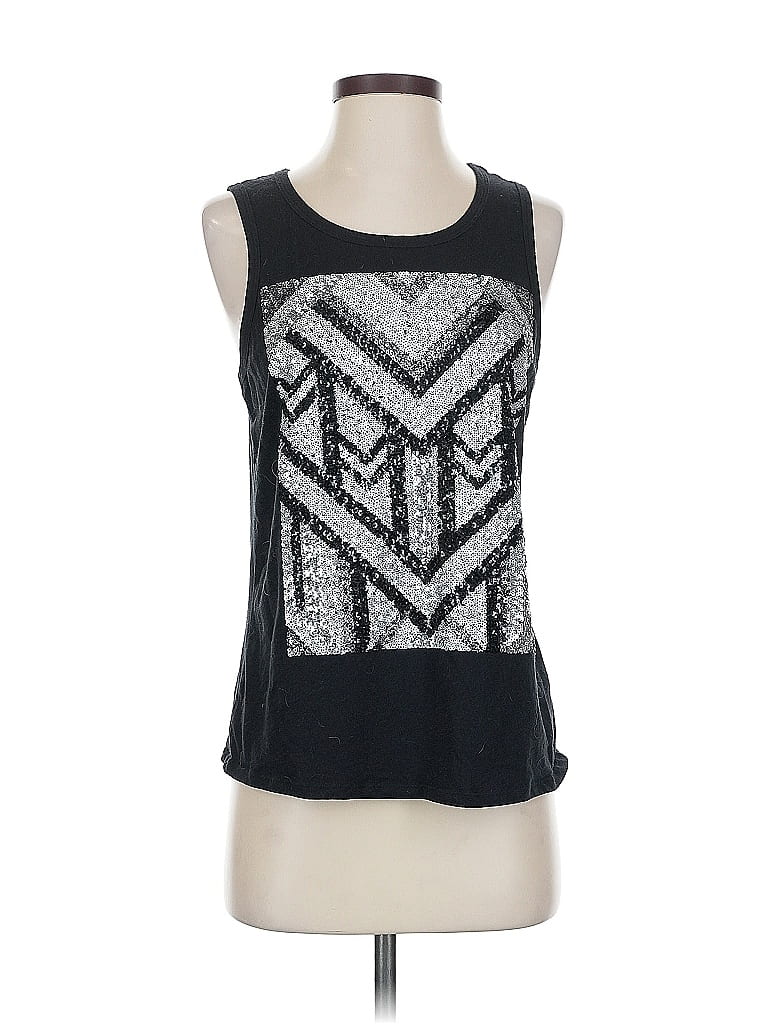 Pre-owned Express Sleeveless Top Black Scoop Neck Tops