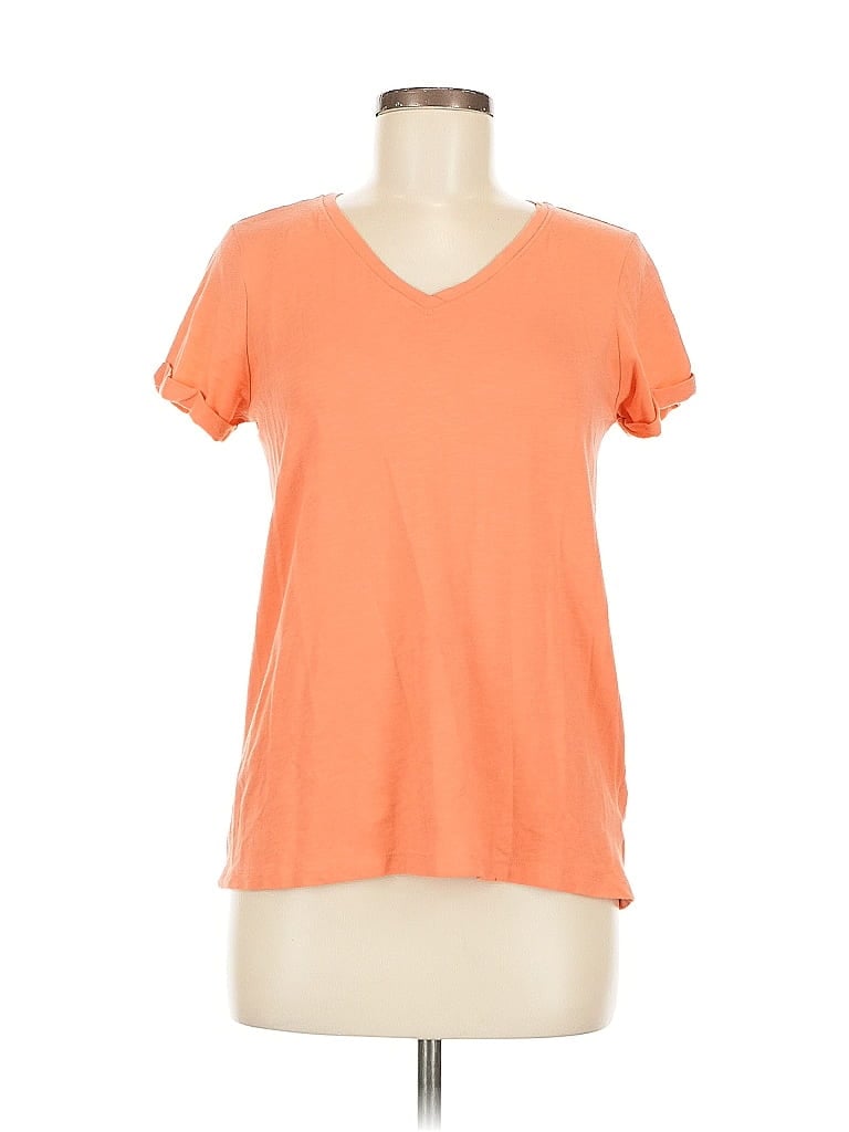Pre-owned Max Studio Short Sleeve T-shirt In Orange