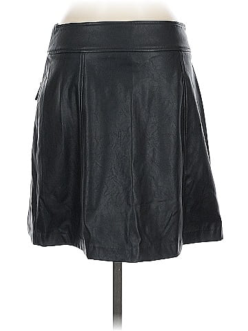 INC International Concepts Faux Leather Skirt (view 2)