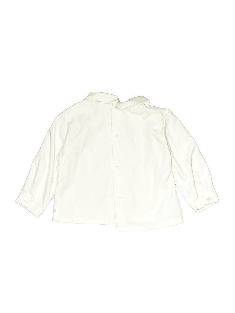 Click to view more detailed imagery on our partner's website Pre-owned Luli & Me Kids' Long Sleeve Blouse In White