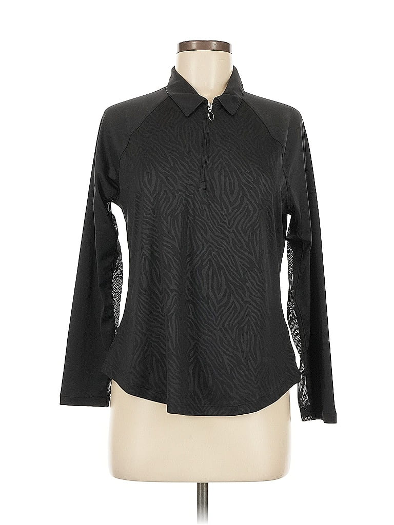 Click to view more detailed imagery on our partner's website Pre-owned Gymshark Long Sleeve Polo Shirt In Black