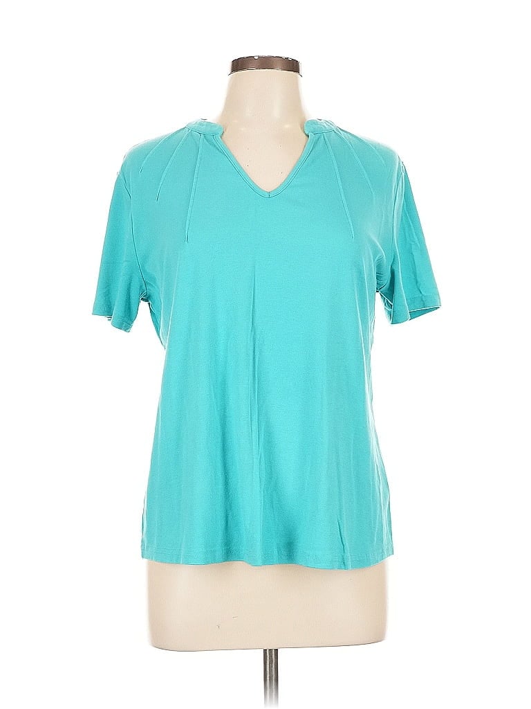 Pre-owned Assorted Brands Short Sleeve T-shirt In Blue