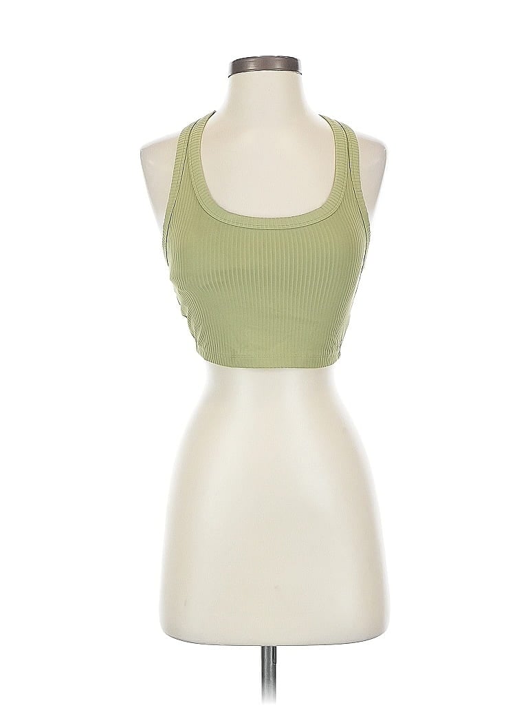 Pre-owned All In Motion Tank Top Green Halter Neckline Tops
