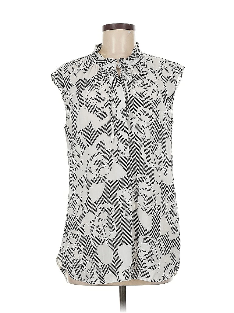 Pre-owned Apt. 9 Sleeveless Blouse In Gray