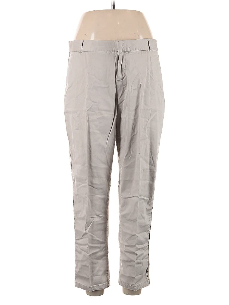Pre-owned Garnet Hill Casual Pants In Gray