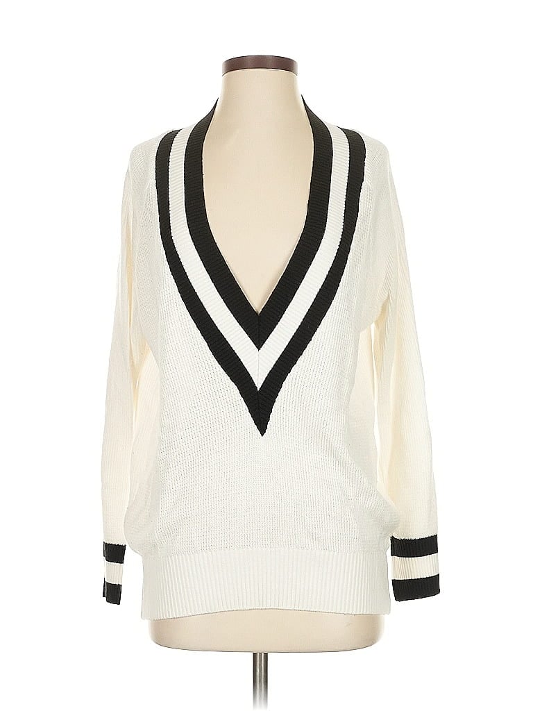 Pre-owned Nasty Gal Inc. Pullover Sweater In White