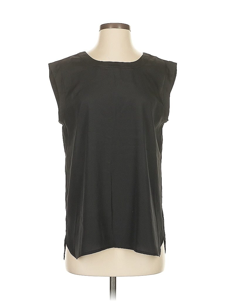Pre-owned J.crew Factory Store Sleeveless Blouse In Black