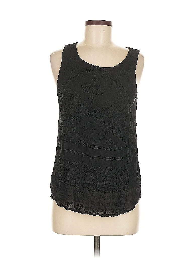 Pre-owned Lucky Brand Sleeveless Blouse In Black
