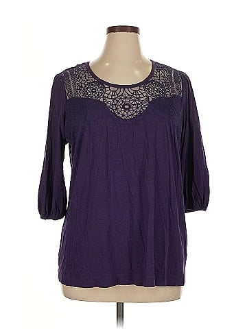 a.n.a. A New Approach 3/4 Sleeve Top (view 1)