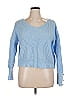 Unbranded 100% Polyester Solid Blue Pullover Sweater Size XL - photo 1