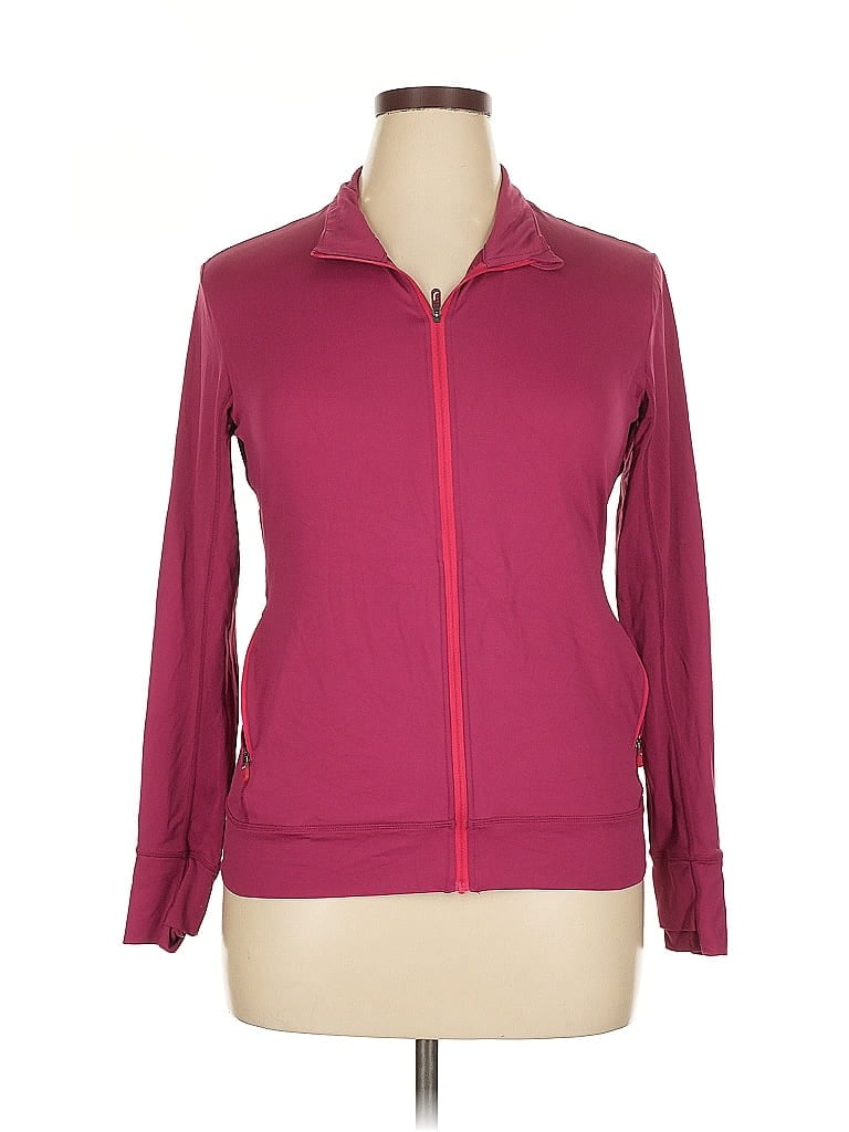 Click to view more detailed imagery on our partner's website Pre-owned Lole Cardigan Sweater In Burgundy