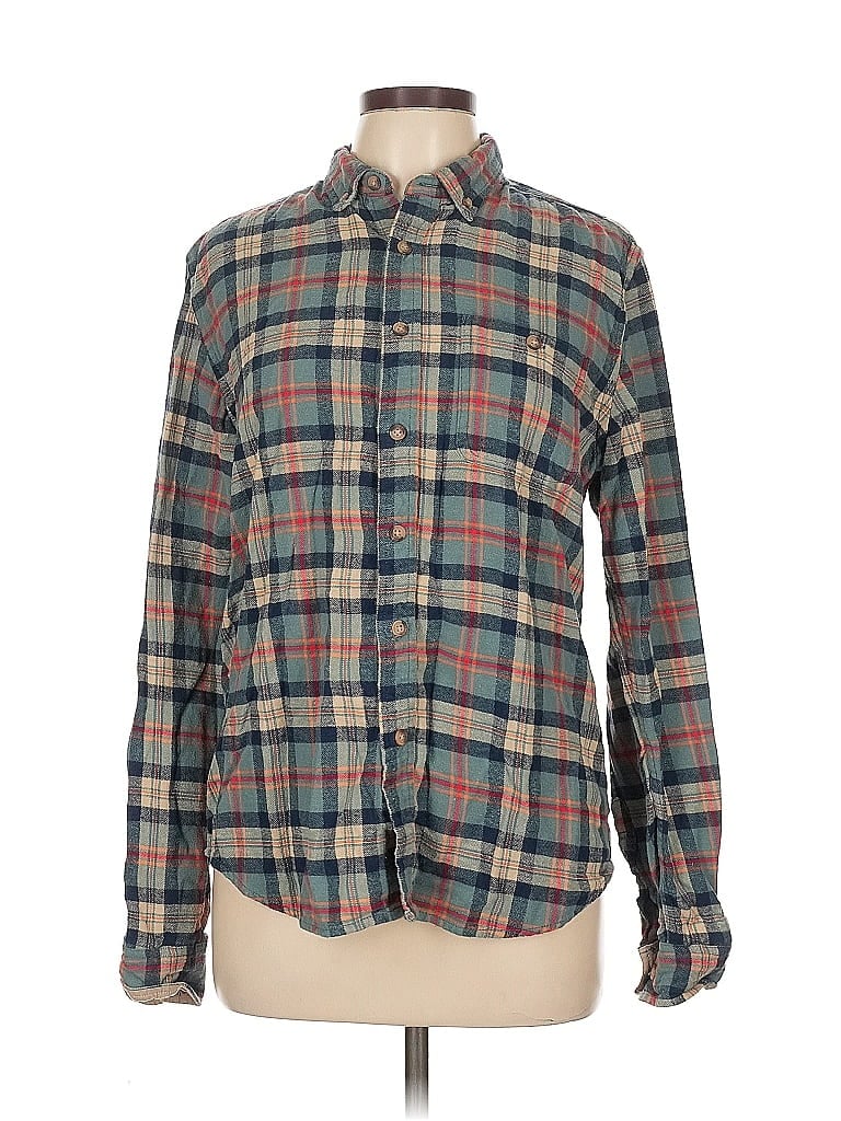 Click to view more detailed imagery on our partner's website Pre-owned Denim And Flower Long Sleeve Button Down Shirt In Gray