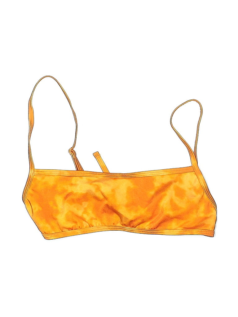 Pre-owned La Hearts Swimsuit Top Orange Swimwear