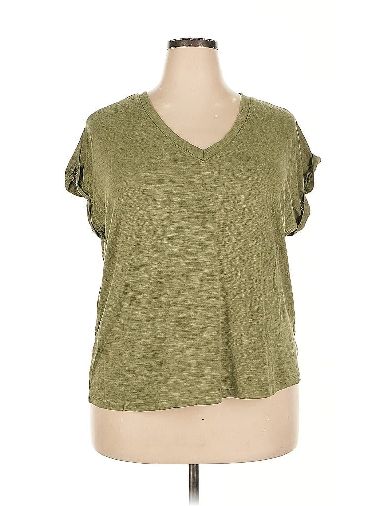 Pre-owned Jessica Simpson Short Sleeve T-shirt In Green
