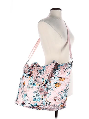 Vera Bradley Peach Blossom Bouquet Large Multi-Strap Tote (view 2)