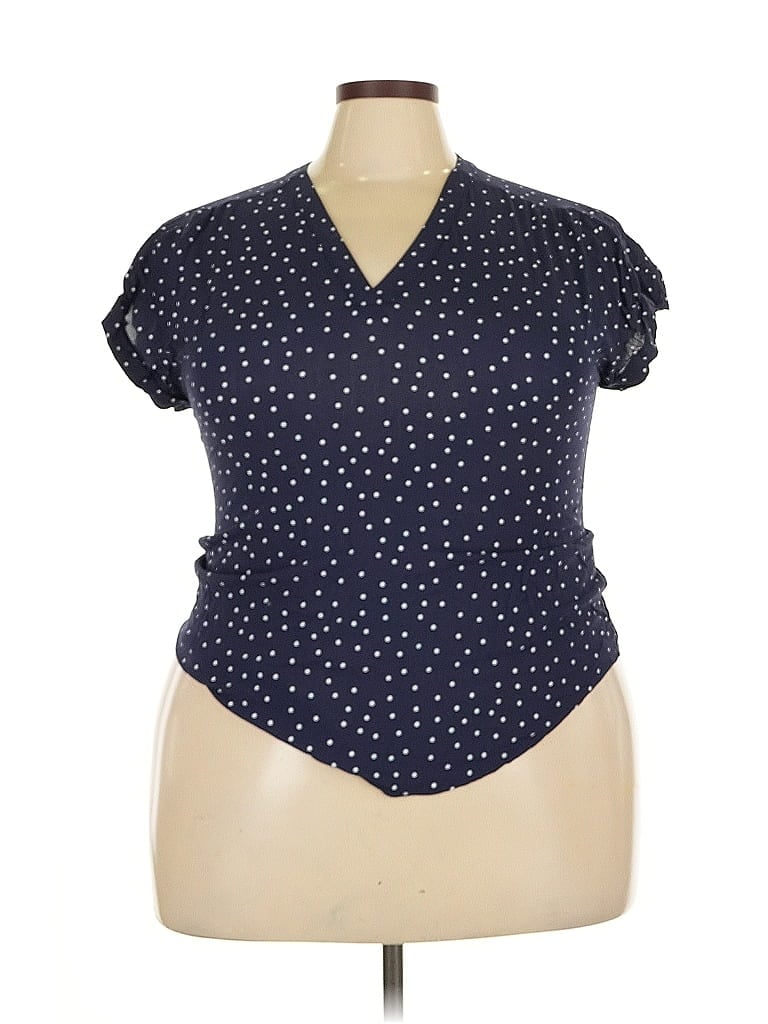 GAP Pre-owned Short Sleeve Blouse In Blue