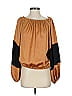 Vince Camuto 100% Polyester Brown 3/4 Sleeve Blouse Size S - photo 1