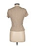 Rave 100% Nylon Tan Short Sleeve Top Size M - photo 2
