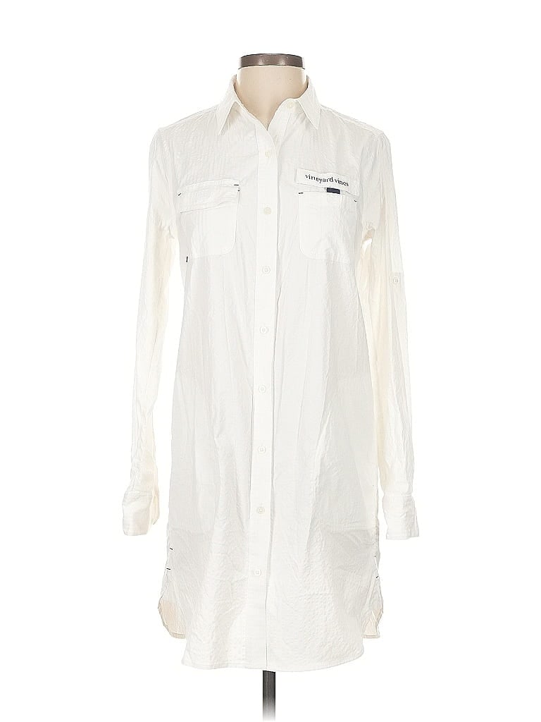 Pre-owned Vineyard Vines Swimsuit Cover Up In White