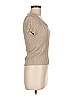 Rave 100% Nylon Tan Short Sleeve Top Size M - photo 4