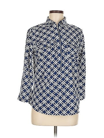 Notations 3/4 Sleeve Button-Down Shirt (view 1)