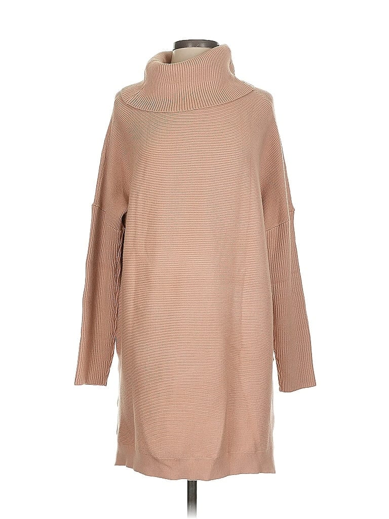 Pre-owned Unbranded Turtleneck Sweater In Brown