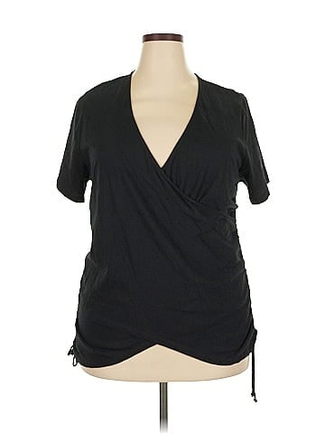 INC International Concepts Short Sleeve Blouse (view 1)