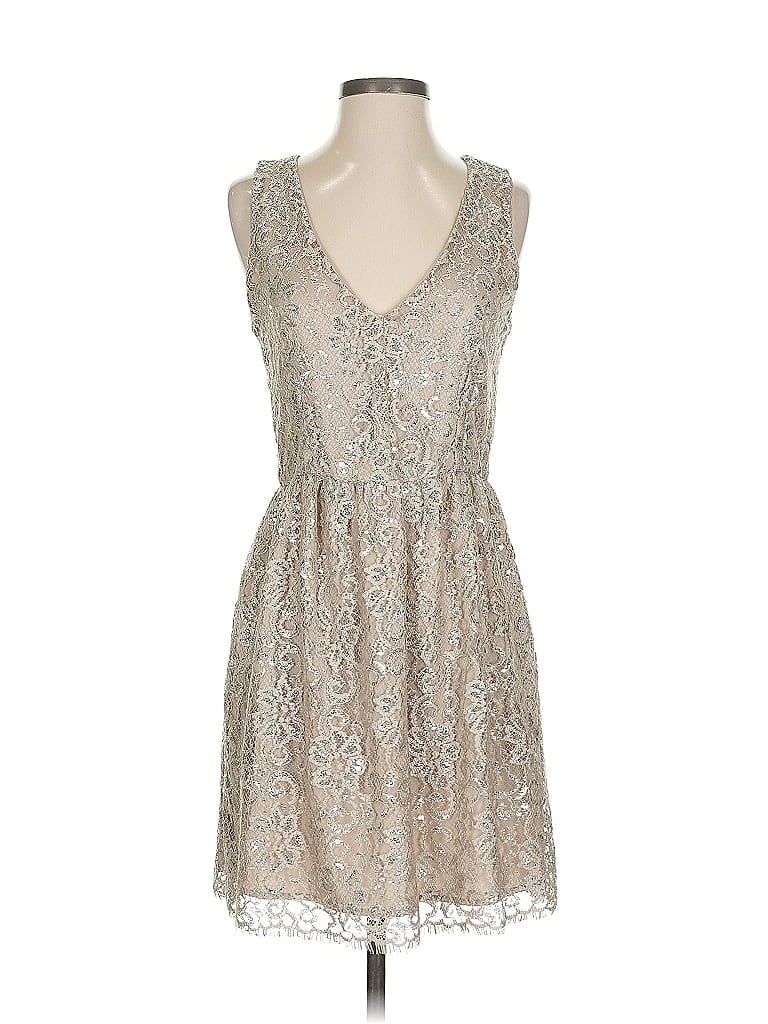 Pre-owned Aqua Cocktail Dress In Silver